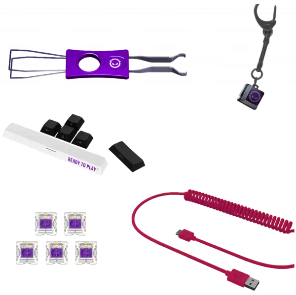 LORGAR KBP70TKLW, Wireless TKL Mechanical Gaming Keyboard Pro, Black/red, EN layout