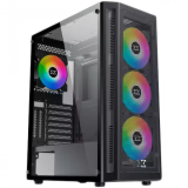 Xigmatek Master X EN46331 ATX/M-ATX/Mini-ITX, USB3.0x1+USB2.0x2, Meshed Grill FP & Left TG, 4PCS X20A Fan & LED Button Switch ARGB Fan Control PCB