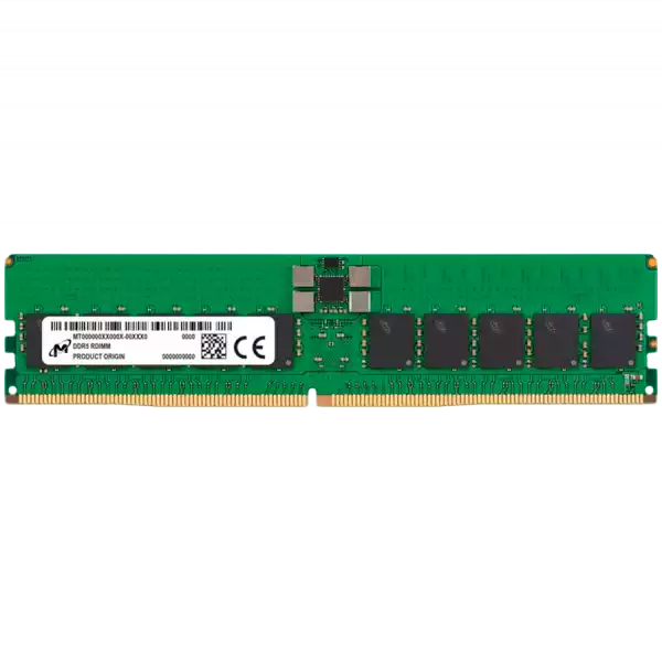 MICRON DDR5 RDIMM 32GB 2Rx8 6400 CL52 (16Gbit) (Single Pack)