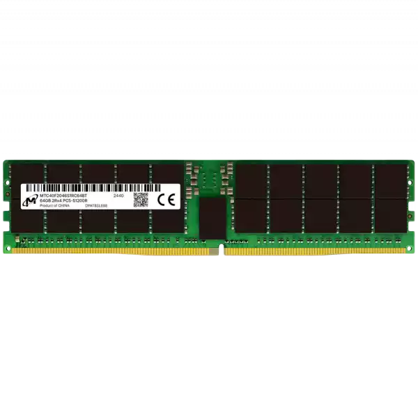 MICRON DDR5 RDIMM 64GB 2Rx4 6400 CL52 (16Gbit) (Tray)