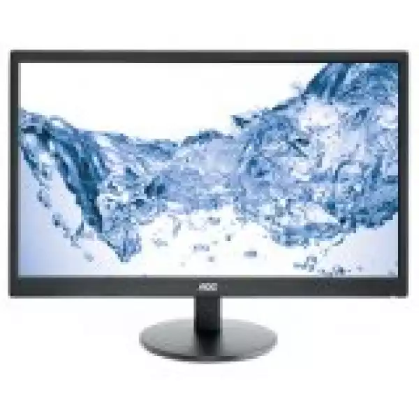 Монитор AOC 23.6''(59,9cm) LED E2470SWHE (23.6'', 16:9, 1920x1080, LED, 250 cd/m2, 20.000.000 : 1, 5 ms, 170/160°, VGA, 2x HDMI, Black, Warranty 3y)