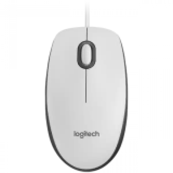 LOGITECH M100 Corded Mouse-WHITE