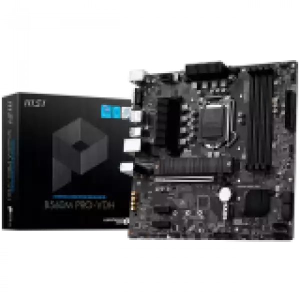 MSI B560M PRO-VDH,m-ATX,Socket 1200,Intel B560 Chipset,4 DIMMs Dual Channel DDR4 up to 5066(OC)MHz,1x PCIe x16 slot,2x M.2 slot,2x USB 3.2 Gen 2,2x USB 3.2 Gen 1,2x USB 2.0,1x HDMI,1x DP,1x VGA,2.5G LAN, 7.1 Audio,3y warranty
