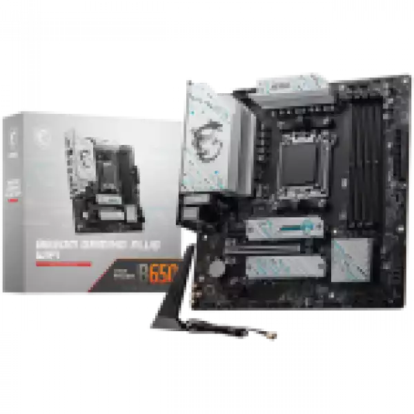 MSI B650M GAMING PLUS WIFI, mATX, AMD Ryzen Dual Channel DDR5 7200+(OC)MHz, 1x PCIe x16 slot, 2x PCI-Ex1 slots, 1x HDMI, 1x DP, 4x USB 5Gbps Type A, 3xUSB 10GBps Type A, 1xUSB 10Gbps Type C, 7.1 HD Audio, 2.5Gbps LAN, WI-FI 6E, BT, 3Y MSI B650M GAMING PLUS WIFI, mATX, AMD Ryzen Dual Channel DDR5 7200+(OC)MHz, 1x PCIe x16 slot, 2x PCI-Ex1 slots, 1x HDMI, 1x DP, 4x USB 5Gbps Type A, 3xUSB 10GBps Type A, 1xUSB 10Gbps Type C, 7.1 HD Audio, 2.5Gbps LAN, WI-FI 6E, BT, 3Y