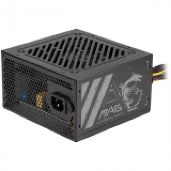 MSI MAG A500N-H, 500W, 80 Plus, 120mm Fan, Protections: OVP/SCP/OPP/UVP, Dimensions: 150mmx140mmx86mm, 3Y Warranty