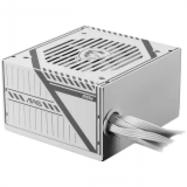 MSI MAG A650BNL WHITE Power Supply 650W, 80 PLUS Bronze, 120mm low noise Fan, Protections: OCP/OVP/OPP/OTP/SCP, Active PFC Design, Flat Cable Equipment, Dimensions: 150mmx140mmx86mm, 5Y Warranty