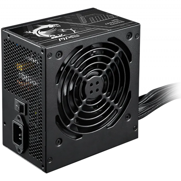 MSI MAG A750BN PCIE5 II, 750W, 80 Plus Bronze, 120mm Low Noise Fan, Protections: OVP/OCP/SCP/OPP/UVP, Dimensions: 140mmx150mmx86mm, 5Y Warranty