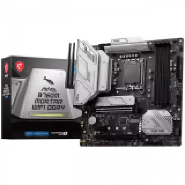 MSI MAG B760M MORTAR WIFI DDR4, mATX, Socket 1700, Dual Channel DDR4 5333(OC)MHz, 2x PCIe x16 slots, 2x M.2 slots, 1x HDMI, 1x DP, 1x USB 3.2 Gen 2x2 Type-C, 3x USB 3.2 Gen 2, 4x USB 2.0, 7.1 HD Audio, 2.5Gbps LAN, WI-FI 6E, BT, 3Y MSI MAG B760M MORTAR WIFI DDR4, mATX, Socket 1700, Dual Channel DDR4 5333(OC)MHz, 2x PCIe x16 slots, 2x M.2 slots, 1x HDMI, 1x DP, 1x USB 3.2 Gen 2x2 Type-C, 3x USB 3.2 Gen 2, 4x USB 2.0, 7.1 HD Audio, 2.5Gbps LAN, WI-FI 6E, BT, 3Y