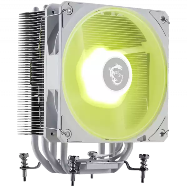 MSI MAG COREFROZR AA13 WHITE, 1x120mm ARGB Fan, TDP 240W, Direct Touch Heat-pipes, Intel LGA 1700/1851, AMD AM5/AM4, White, 3Y Warranty MSI MAG COREFROZR AA13 WHITE, 1x120mm ARGB Fan, TDP 240W, Direct Touch Heat-pipes, Intel LGA 1700/1851, AMD AM5/AM4, White, 3Y Warranty
