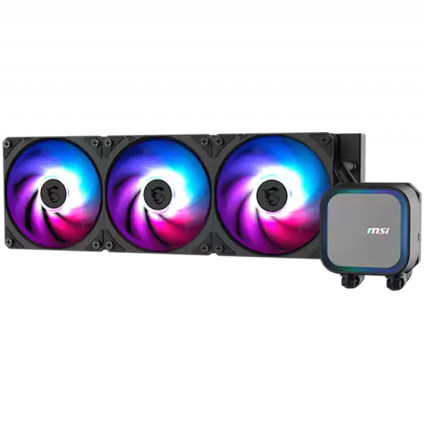 MSI MAG CORELIQUID A13 360, 3x120mm Pre-installed ARGB Daisy Chain Fans, Replacable Top Cover, Copper Base Intel LGA 1700/1851, AMD AM5/AM4, 3Y Warranty