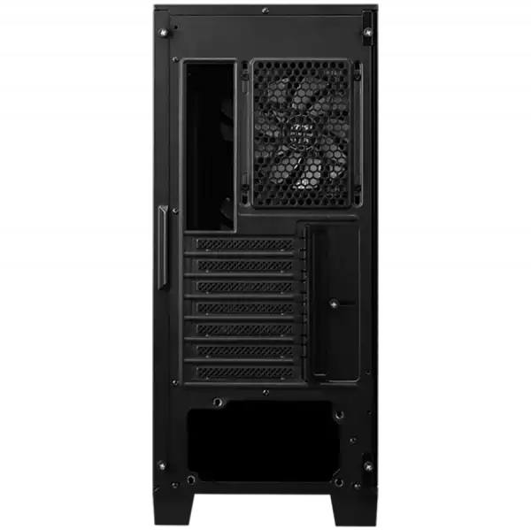 MSI MAG FORGE 321R AIRFLOW, Mid-Tower, ATX/M-ATX/ITX, 2x USB 3.2, 1x USB 3.2 Gen 2x2 Type-C, 1x Audio/Mic, LED Button, ARGB Hub, 4x 120mm ARGB Fans, Mesh Panel, Tempered Glass, Black