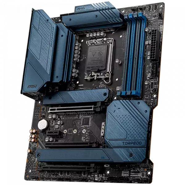 MSI MAG Z690 TORPEDO, ATX, Socket 1700, Dual Channel DDR5 6400(OC)MHz, 3x PCIe x16 slots, 4x M.2 slots, 1x HDMI, 1x DP, 1x USB3.2 Gen2x2, 3x USB 3.2 Gen 2, 2x USB 3.2 Gen 1, 2x USB 2.0, Type-C, 7.1 HD Audio, 2.5Gbps LAN, 3Y