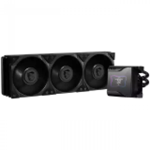 MSI MEG CORELIQUID S360, 2.4” Customizable IPS Display, 3x MEG SILENT GALE P12 2000rpm PWM Fans, VRM Fan, Intel LGA 115x/1200/1700/2011/2066, AMD AM5/AM4/AM3+/AM3/AM2+/AM2/FM2+/FM2/FM1/TR4/sTRX4/SP3, 5Y Warranty
