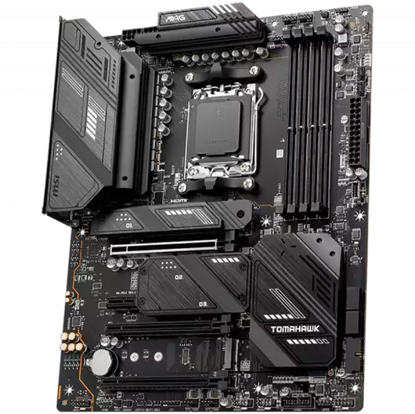 MSI MEG X670E TOMAHAWK WIFI, ATX, Socket AM5, 4xDDR5 Dual Channel DDR5 up to 6000(OC)MHz, 3x PCIe 3.0 16 slots, 4x M.2 slots, 4x USB 2.0, 1x USB 3.2 Gen 2, 4x USB 3.2 Gen 1, Type-C, 4x EX Debug LED, 7.1 HD Audio, 2.5G LAN, WiFI 6E, BT, 3Y MSI MEG X670E TOMAHAWK WIFI, ATX, Socket AM5, 4xDDR5 Dual Channel DDR5 up to 6000(OC)MHz, 3x PCIe 3.0 16 slots, 4x M.2 slots, 4x USB 2.0, 1x USB 3.2 Gen 2, 4x USB 3.2 Gen 1, Type-C, 4x EX Debug LED, 7.1 HD Audio, 2.5G LAN, WiFI 6E, BT, 3Y