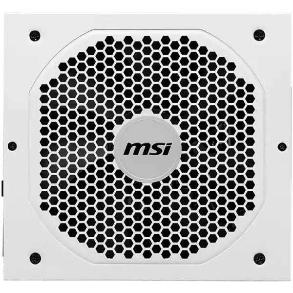 MSI MPG A750GF White Power Supply 750W, 80 PLUS Gold, Japanese capacitors, Fully Modular, Flat Black Cables, 100~240VAC, 47-63HZ, 140mm fan, 160x150x86 mm, ATX, 2xEPS, 6xPCI-E, 8XSATA, 4xMOLEX, FDD, EU plug, 10Y