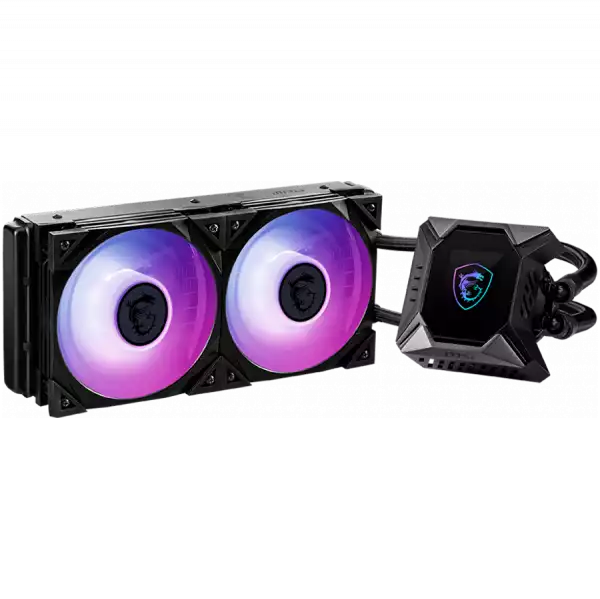 MSI MPG CORELIQUID K240 V2 Liquid Cooler, 2X 120mm ARGB 2500rpm PWM Fans, 2.4 MSI MPG CORELIQUID K240 V2 Liquid Cooler, 2X 120mm ARGB 2500rpm PWM Fans, 2.4