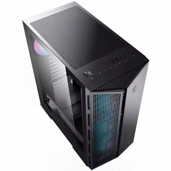 MSI MPG GUNGNIR 111R, Mid-Tower, ATX/Micro-ATX/Mini-ITX, 2x USB 3.2 Gen 1 Type-A, 1x USB 3.2 Gen 2x2 Type-C, 1x Audio/1x Mic, 4x 120mm ARGB Fans, Mesh Front Panel, 4mm Tempered Glass