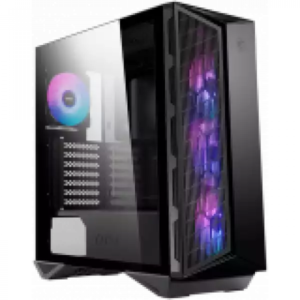 MSI MPG GUNGNIR 111R, Mid-Tower, ATX/Micro-ATX/Mini-ITX, 2x USB 3.2 Gen 1 Type-A, 1x USB 3.2 Gen 2x2 Type-C, 1x Audio/1x Mic, 4x 120mm ARGB Fans, Mesh Front Panel, 4mm Tempered Glass
