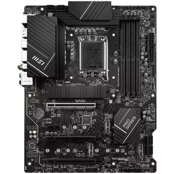 MSI PRO Z790-P WIFI DDR4, Socket 1700, Dual Channel DDR4 5333+MHz, 3x PCIe x16 slot, 4x M.2 slot, 1x HDMI, 2x USB 3.2 Gen 1, 4x USB 2.0, 1x USB 3.2 Gen 2, 7.1 HD Audio, 2.5Gbps LAN, 3Y MSI PRO Z790-P WIFI DDR4, Socket 1700, Dual Channel DDR4 5333+MHz, 3x PCIe x16 slot, 4x M.2 slot, 1x HDMI, 2x USB 3.2 Gen 1, 4x USB 2.0, 1x USB 3.2 Gen 2, 7.1 HD Audio, 2.5Gbps LAN, 3Y