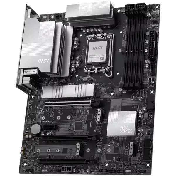 MSI PRO Z890-P WIFI6E, LGA 1851, Dual Channel DDR5 up to 9200(OC)MHz, 3x PCIe x16 slots, 4x M.2 slot, 4x USB 2.0, 2x USB 3.2 Gen 1, 1x USB 3.2 Gen 2, 1x USB 3.2 Gen 2 Type-C, 1x HDMI, 1x DP, 5Gbps LAN, WIFI6E, 7.1 Audio, 3Y MSI PRO Z890-P WIFI6E, LGA 1851, Dual Channel DDR5 up to 9200(OC)MHz, 3x PCIe x16 slots, 4x M.2 slot, 4x USB 2.0, 2x USB 3.2 Gen 1, 1x USB 3.2 Gen 2, 1x USB 3.2 Gen 2 Type-C, 1x HDMI, 1x DP, 5Gbps LAN, WIFI6E, 7.1 Audio, 3Y