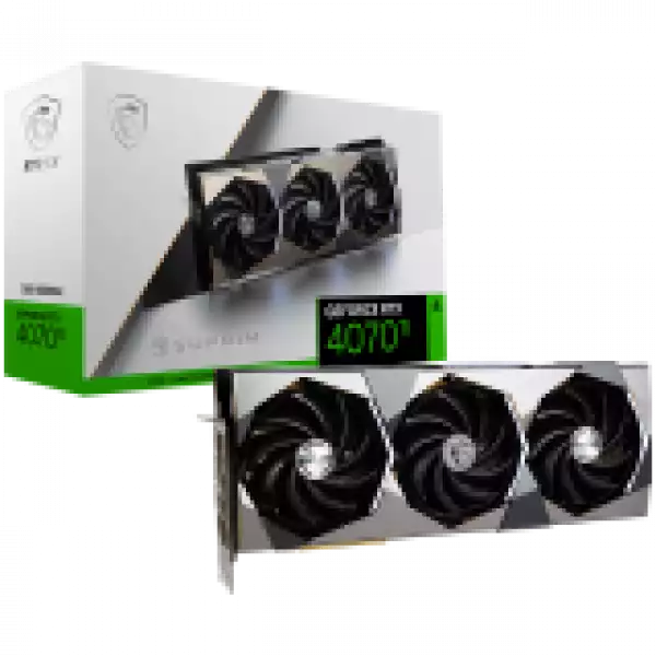 MSI Video Card Nvidia GeForce RTX 4070 Ti SUPRIM SE 12G, 12GB GDDR6X, 192bit, Effective Memory Clock: 21000MHz, Boost: 2610 MHz, 7680 CUDA Cores, PCIe 4.0, 3x DP 1.4a, HDMI 2.1a, RAY TRACING, Triple Fan, 750W Recommended PSU, 3Y MSI Video Card Nvidia GeForce RTX 4070 Ti SUPRIM SE 12G, 12GB GDDR6X, 192bit, Effective Memory Clock: 21000MHz, Boost: 2610 MHz, 7680 CUDA Cores, PCIe 4.0, 3x DP 1.4a, HDMI 2.1a, RAY TRACING, Triple Fan, 750W Recommended PSU, 3Y