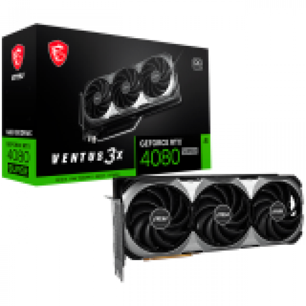 MSI Video Card Nvidia GeForce RTX 4080 SUPER 16G VENTUS 3X OC, 16GB GDDR6X/256bit, PCI Express Gen 4, 2xDP, 2x HDMI, RECOMMENDED PSU 750W