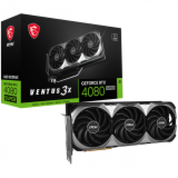 MSI Video Card Nvidia GeForce RTX 4080 SUPER 16G VENTUS 3X, 16GB GDDR6X/256bit, PCI Express Gen 4, 2xDP, 2x HDMI, RECOMMENDED PSU 750W