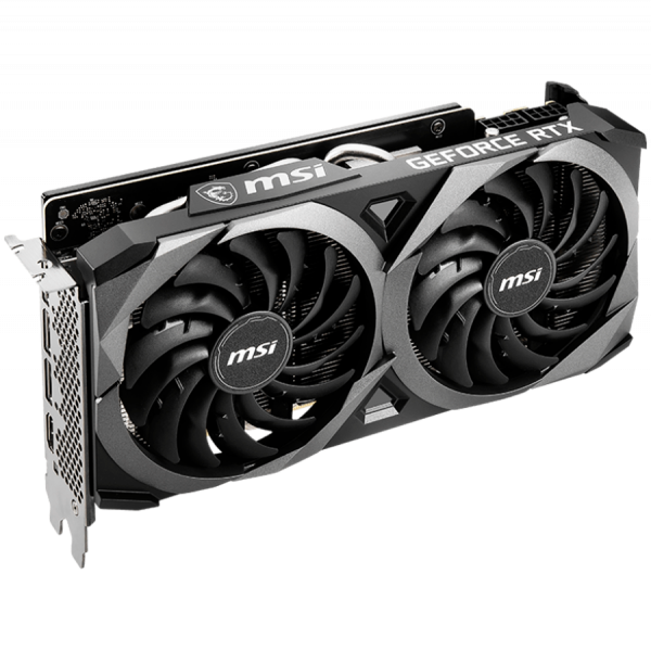 MSI Video Card Nvidia RTX 3060 Ti VENTUS 2X 8GD6X OC, 8GB GDDR6X, 256-bit, 19GBps, Boost: 1695 MHz, 4864 CUDA Cores, PCIe 4.0, 3x DP 1.4a, HDMI 2.1, RAY TRACING, Dual Fan, 600W Recommended PSU, 3Y MSI Video Card Nvidia RTX 3060 Ti VENTUS 2X 8GD6X OC, 8GB GDDR6X, 256-bit, 19GBps, Boost: 1695 MHz, 4864 CUDA Cores, PCIe 4.0, 3x DP 1.4a, HDMI 2.1, RAY TRACING, Dual Fan, 600W Recommended PSU, 3Y