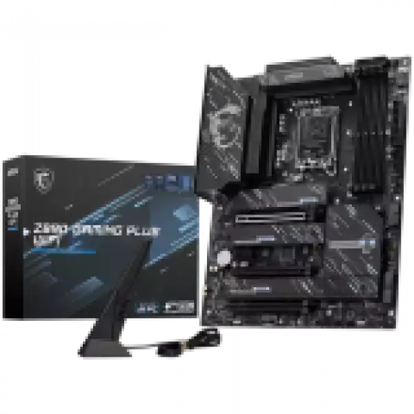 MSI Z890 GAMING PLUS WIFI LGA 1851, Dual Channel DDR5 up to 9200(OC)MHz, 3x PCIe x16 slots, 4x M.2 slot, 4xUSB 2.0, 2xUSB 5Gbps A, 1xUSB 10Gbps A, 1xUSB 10Gbps C, 1x HDMI, 1x Type-C DP,1x DP, 5GbpsLAN, 7.1 Audio, 3y warranty