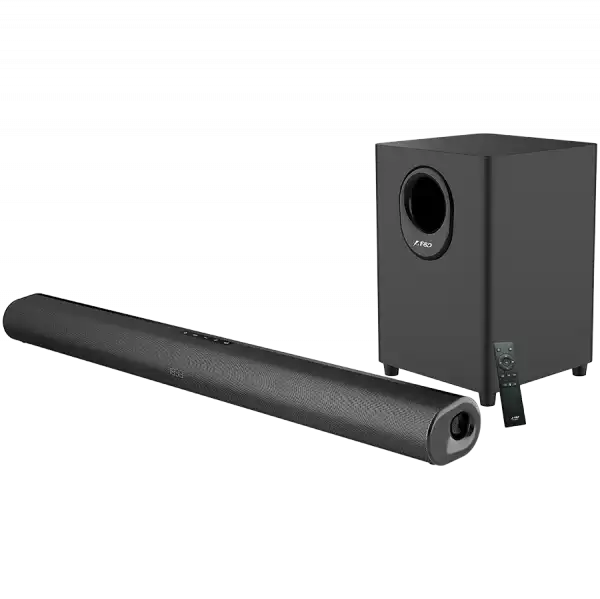 Multimedia Bluetooth Speakers F&D HT-330 2.1 TV Soundbar with Wired Subwoofer, 80W(40W+20W*2) (RMS), Subwoofer driver: 6.5