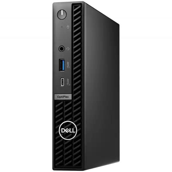 Настолен Компютър Dell OptiPlex 7020 MFF, Intel Core i5-14500T vPro (14C, 20T, 24MB cache, up to 4.8GHz), 8GB (1x8GB) DDR5, 512GB M.2 SSD, Integrated Graphics, Wi-Fi+BT, BG KBD, Mouse, Ubuntu, 3Y ProSupport