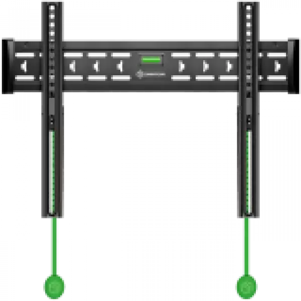 ONKRON Fixed TV Wall Mount for 43 to 85-inch Flat Panel TVs Digital Panels 68,2 kg, Black