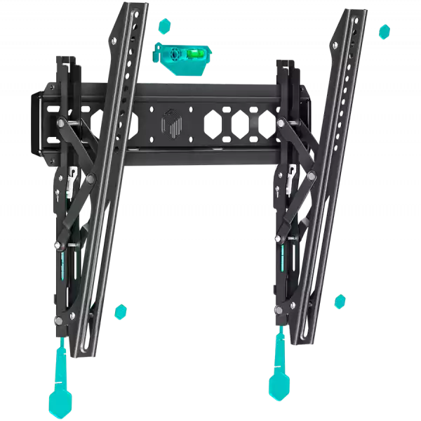 ONKRON Tilting TV Wall Mount for 35 to 65-inch Flat Panel TVs Digital Panels 60 kg TM5 Black