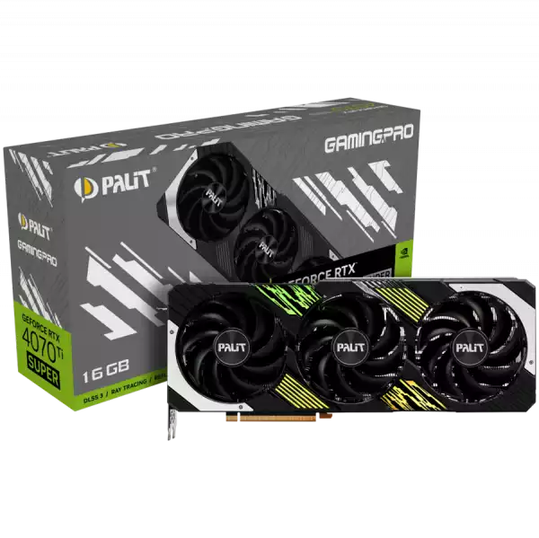 Palit RTX 4070Ti Super GamingPro OC 16GB GDDR6X, 256 bit, 1x HDMI 2.1a, 3x DP 1.4a, 3 Fan, 1x 16-pin power connector, recommended PSU 750W, NED47TSH19T2-1043A