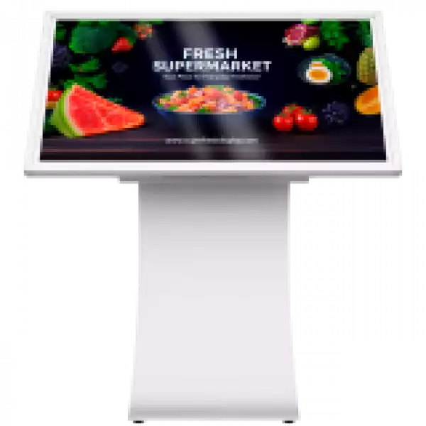 Prestigio Solutions IDS Indoor Totem Tilted 43 inches, 4K (3840x2160), Android 11: RK3399B/4GB/64GB, IR10TP, Power Plug EU.