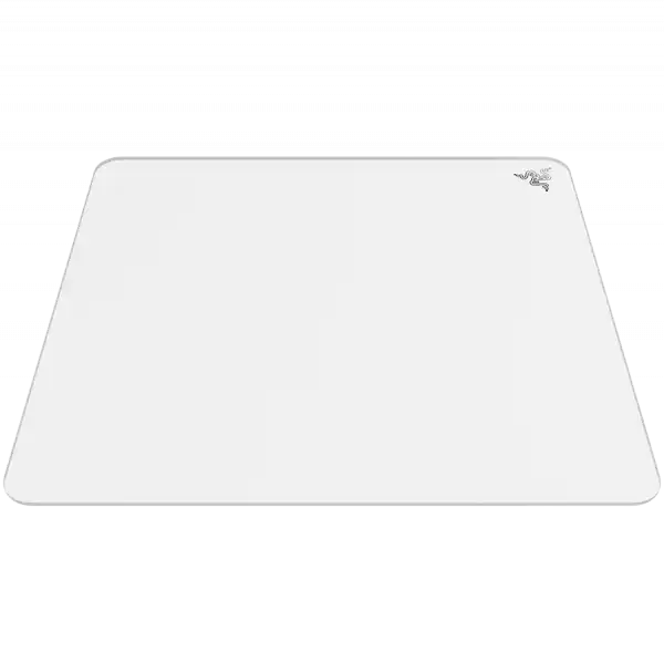 Razer Atlas - White, Glass gaming mousepad, Length: 450 mm, Width: 400 mm, Thick: 5 mm, Tempered glass, Anti-slip rubber base
