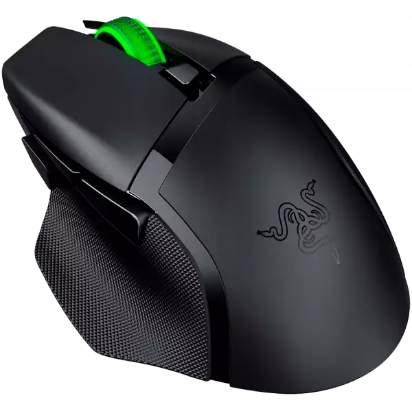 Razer Basilisk V3 X HyperSpeed, wireless gaming mouse with Bluetooth connection, Razer Chroma RGB, Razer 5G Advanced 18K DPI Optical Sensor, 18000 DPI, Mechanical Mouse Switches Gen-2, 100% PTFE feet, 110 g Razer Basilisk V3 X HyperSpeed, wireless gaming mouse with Bluetooth connection, Razer Chroma RGB, Razer 5G Advanced 18K DPI Optical Sensor, 18000 DPI, Mechanical Mouse Switches Gen-2, 100% PTFE feet, 110 g