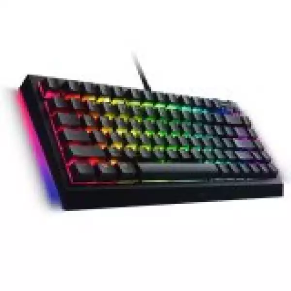 Razer BlackWidow V4 75%, Gaming Keyboard, US Layout, Razer Chroma RGB, Hot-swappable Design, Detachable Type C Cable, PCB & Case sound dampening foam, Up to 8,000 Hz polling rate, Doubleshot ABS Keycaps, Magnetic Plush Leatherette Razer BlackWidow V4 75%, Gaming Keyboard, US Layout, Razer Chroma RGB, Hot-swappable Design, Detachable Type C Cable, PCB & Case sound dampening foam, Up to 8,000 Hz polling rate, Doubleshot ABS Keycaps, Magnetic Plush Leatherette