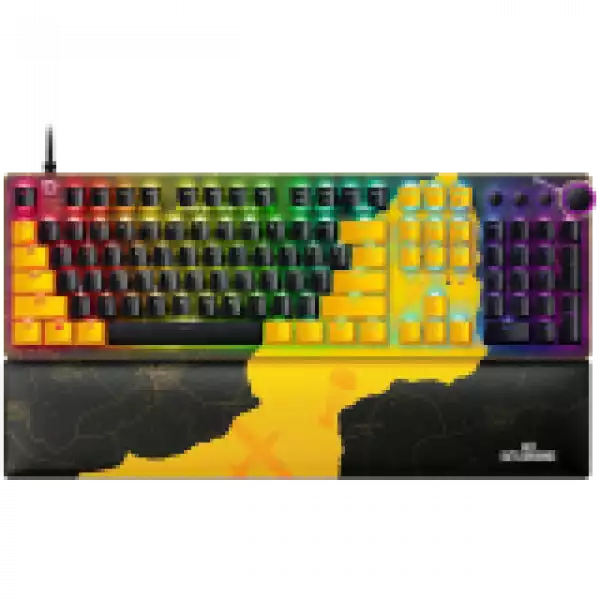 Razer Huntsman V2 - PUBG Optical Gaming Keyboard (Linear Red Switch), US Layout, Doubleshot PBT Keycaps, Sound Dampening Foam, Razer Chroma RGB, Up to 8000Hz polling rate, Aluminum matte top plate