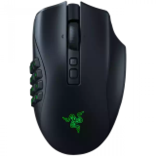 Razer Naga V2 Pro, Wireless Gaming Mouse, True 30000 dpi, Focus Pro 30K Optical Sensor, Gen-3 Optical Mouse Switches, 10/14/20 programmable buttons, Razer Speedflex Cable USB Type C, 90-million Clicks