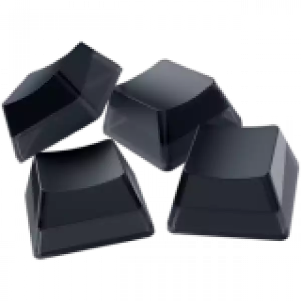Razer Phantom Keycap Upgrade Set - Black, ABS Material, Keycap Count: 128, Translucent sides, Bottom-lasered legends, Standard bottom row US and UK layout supported, Fits most cross-shaped axis switches