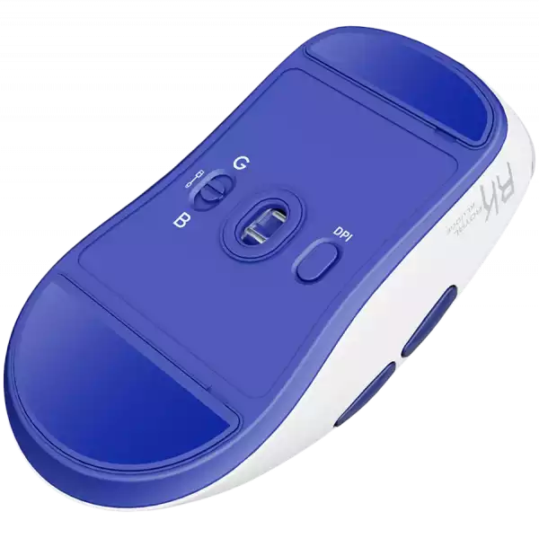 ROYAL KLUDGE M30 White Blue Gaming Mouse PAW 33111K