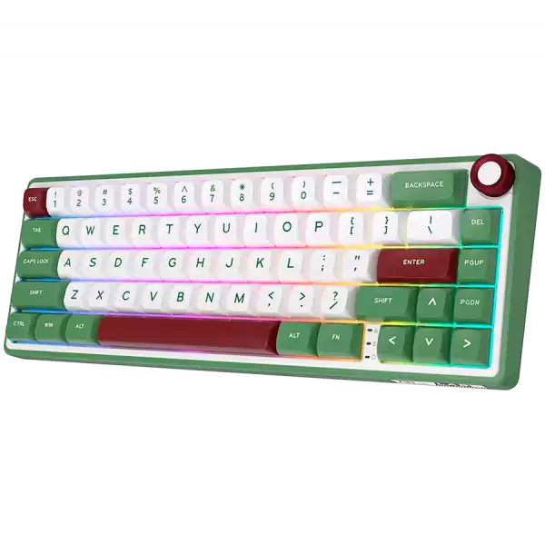 ROYAL KLUDGE R65 Green sand Gaming Keyboard Chartreuse switch