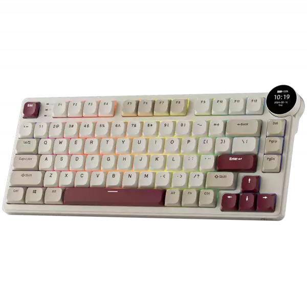ROYAL KLUDGE RK N80 Rosy Clouds Gaming Keyboard Red switch