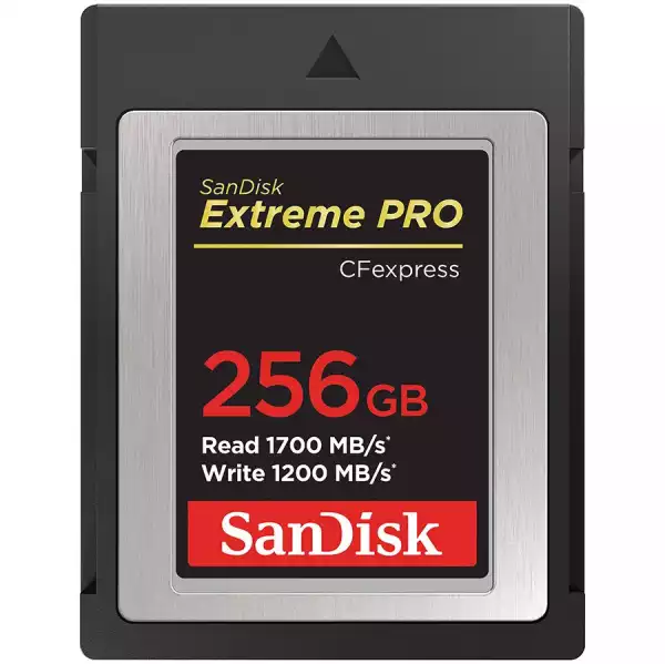 SANDISK Extreme PRO CFexpress Card Type B, 256GB, 1700MB/s Read, 1200MB/s Write