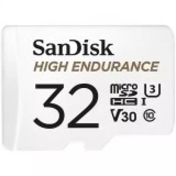 SANDISK MAX ENDURANCE microSDHC 32GB + SD Adapter 15,000 Hours