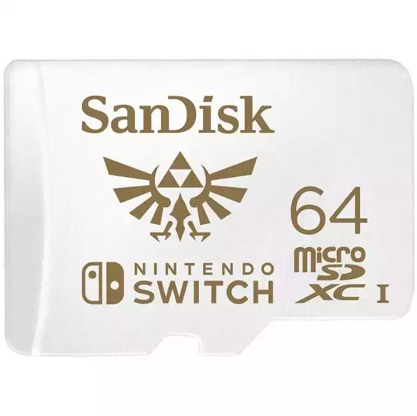 SANDISK microSDXC card for Nintendo Switch 64GB, up to 100MB/s Read, 60MB/s Write, U3, C10, A1, UHS-1