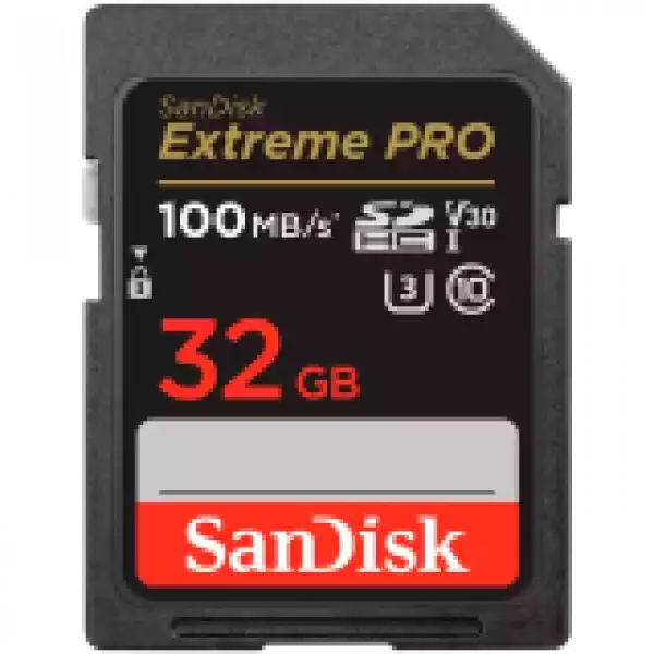 SANDISK Extreme PRO 32GB SDHC Memory Card + 2 years RescuePRO Deluxe up to 100MB/s & 90MB/s Read/Write speeds, UHS-I, Class 10, U3, V30