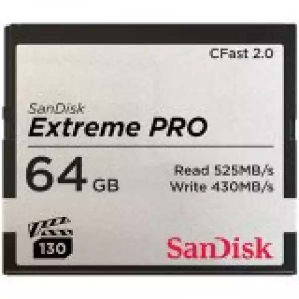SANDISK Extreme PRO CFAST 2.0 64GB 525MB/s VPG130