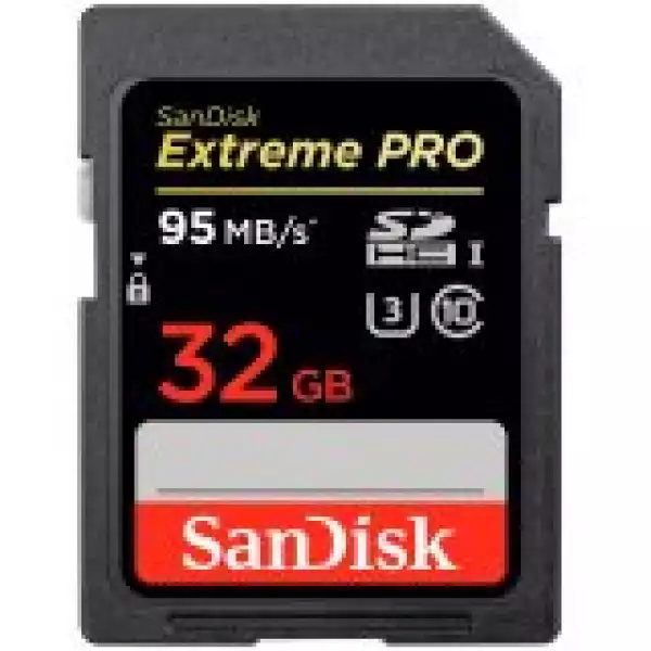 SANDISK Extreme Pro SDHC 32GB - 95MB/s V30 UHS-I U3